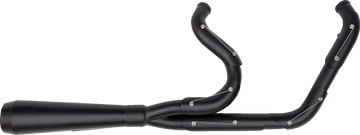 Trask Assault 2-into-1 black exhaust TM5020BKBK for Harley Dyna FXDB Street Bob FXDF Fat Bob 2006-2017