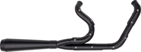 Trask Assault 2-into-1 exhaust system black for Harley Dyna 1991-2005