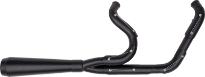 Trask Assault 2-into-1 exhaust system black for Harley Dyna 1991-2005