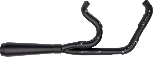Trask Assault 2-into-1 exhaust system black for Harley Dyna 1991-2005