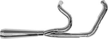 Trask Assault 2-into-1 exhaust TM5021PO for 1991-2005 Harley Dyna FXD FXDL FXDWG FXDX Low Rider Wide Glide