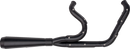 Trask Assault 2-into-1 exhaust system with wire-tied heat shields for Harley Softail