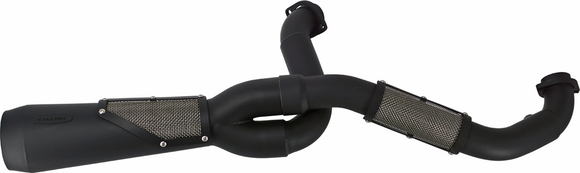 Trask Big Sexy TM5110BK black 2-into-1 exhaust system for Harley Touring