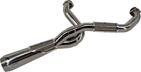 Trask Big Sexy TM5110PO polished 2-into-1 exhaust system for Harley Touring