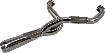 Trask Big Sexy TM5110PO polished 2-into-1 exhaust system for Harley Touring