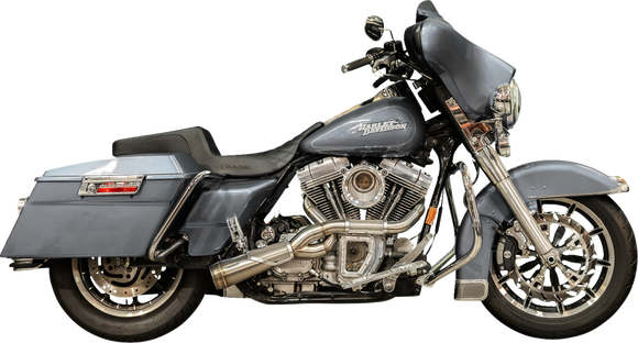 Trask Assault 2-into-1 black exhaust system for Harley-Davidson V-Rod