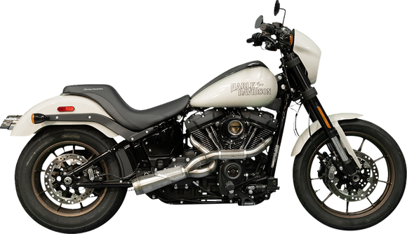 Trask Big Sexy 2-into-1 exhaust with three-step header for Harley Street Bob, Fat Bob, and Low Rider S