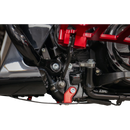 Thrashin Supply Co. woven carbon fiber skid plate with anodized billet aluminum brackets for 2024+ Harley-Davidson Touring