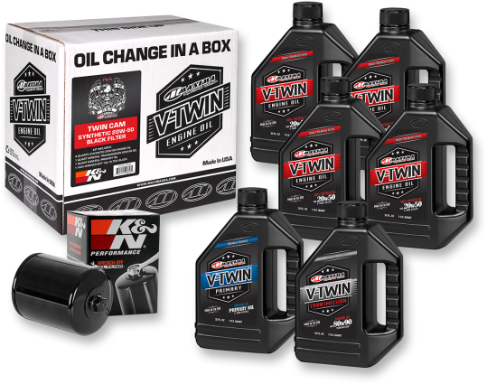 Maxima Racing Oil Change Kit - Twin Cam - Synthetic