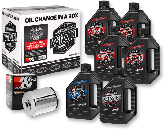 Maxima Racing Oil Change Kit - Twin Cam - Synthetic - 0
