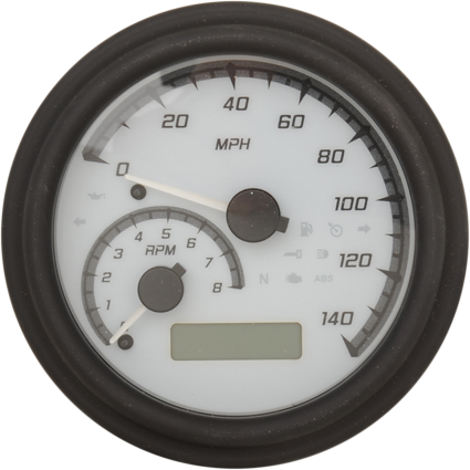 Dakota Digital 4-5/8" Tank Gauge System - White/Gray/Black Trim