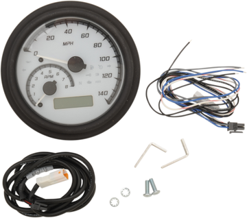 Dakota Digital 4-5/8" Tank Gauge System - White/Gray/Black Trim - 0