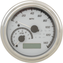 Dakota Digital 4-5/8" Tank Gauge System - White/Gray/Chrome Trim-1