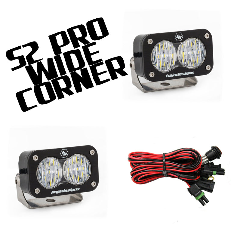Baja Designs S2 Pro LED Lights (Set of 2) - Powerful Off-Road
