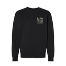 Black sweatshirt with 'Speed Kings' Winged Helmet logo on a white background