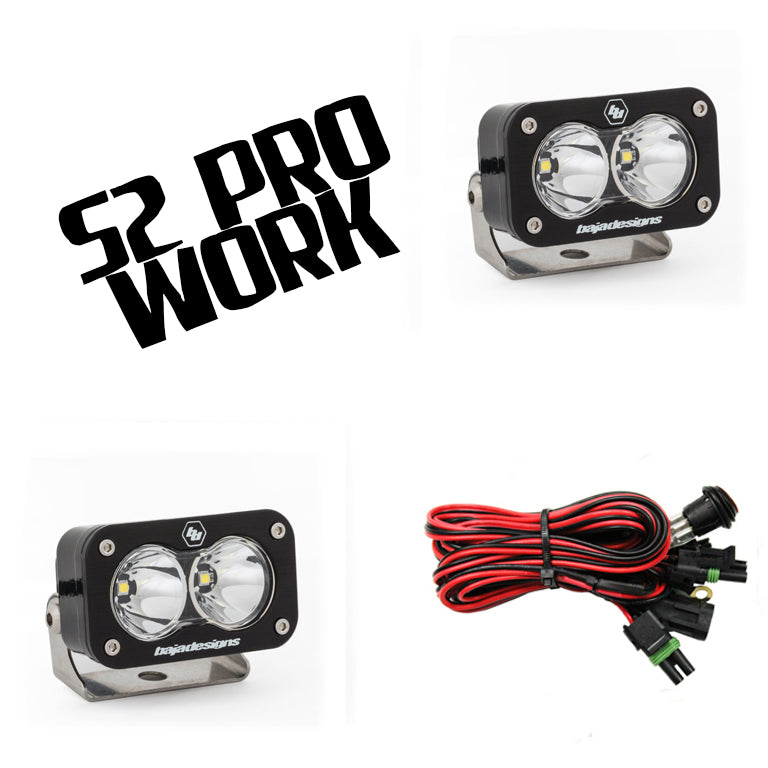 Baja Designs S2 Pro LED Lights (Set of 2) - Powerful Off-Road